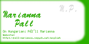 marianna pall business card